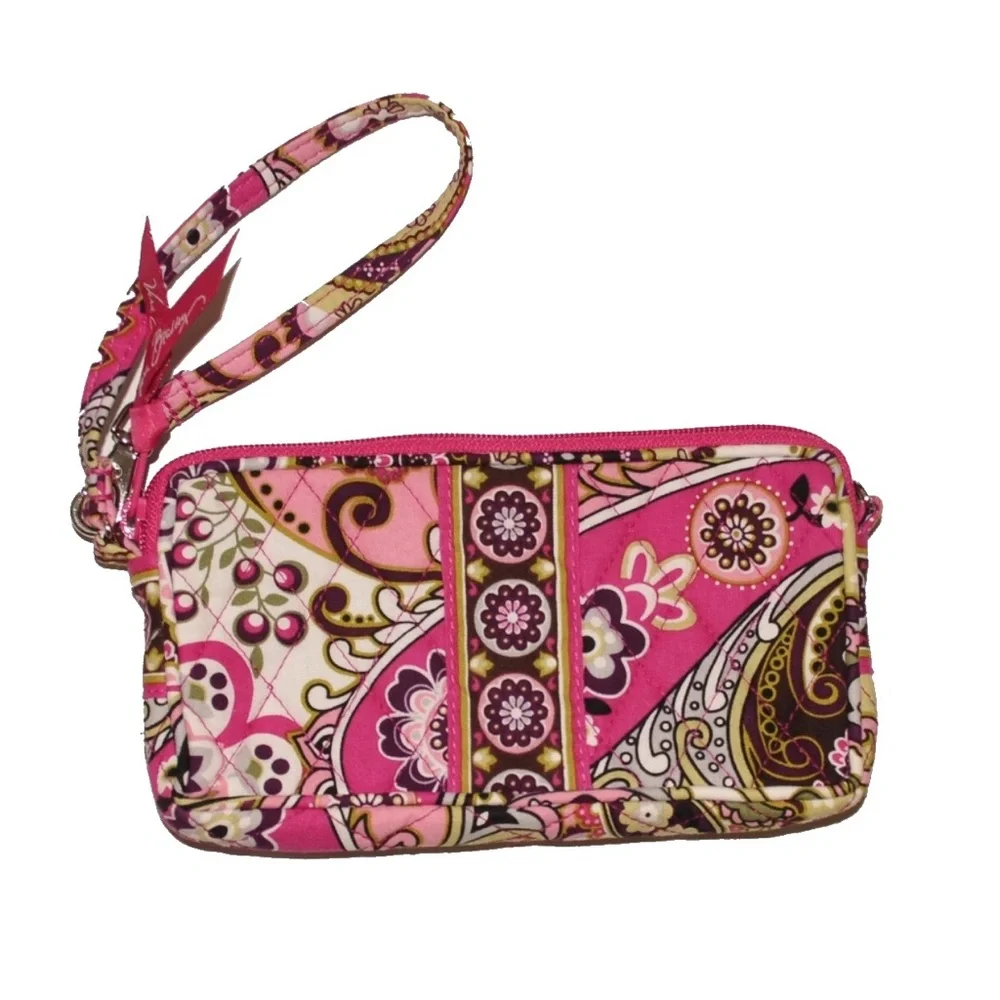 Stylish Pink Patterned Wristlet Vera Bradley‎ Wristlets Wallet 5227